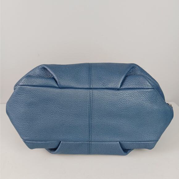 Coach Brooke Pebbled Leather Hobo Convertible Purse F17165 Blue $358 - Picture 6 of 11